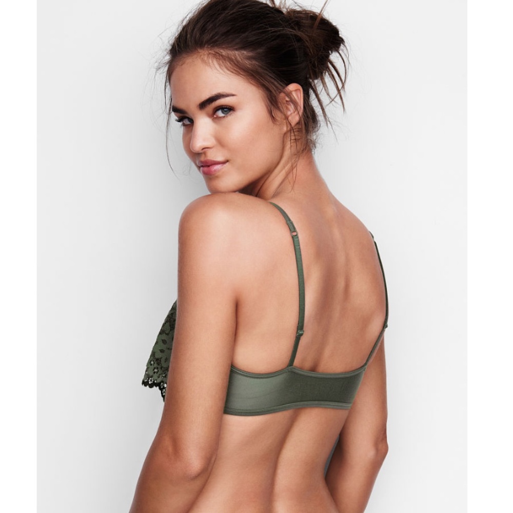 NWT Victoria's Secret Green Lace Bralette - Picture 3 of 9